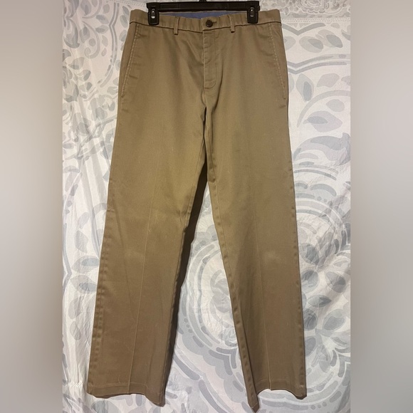 Haggar Clothing Straight Fit Premium No Iron Khaki Pants Preppy Men's Size 32x32 - Picture 1 of 9